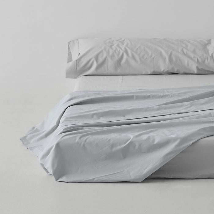 Sábana encimera algodón 200 hilos perla escena de cama