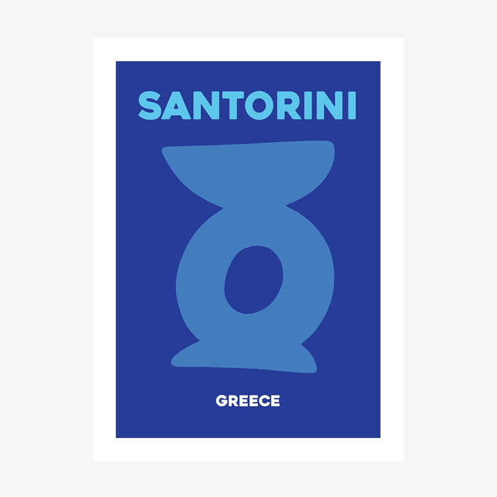 Santorini Greece wall art print