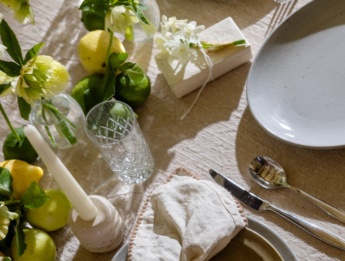 Sarah Kersten Studio Oval Serving Platter | Dove Grey