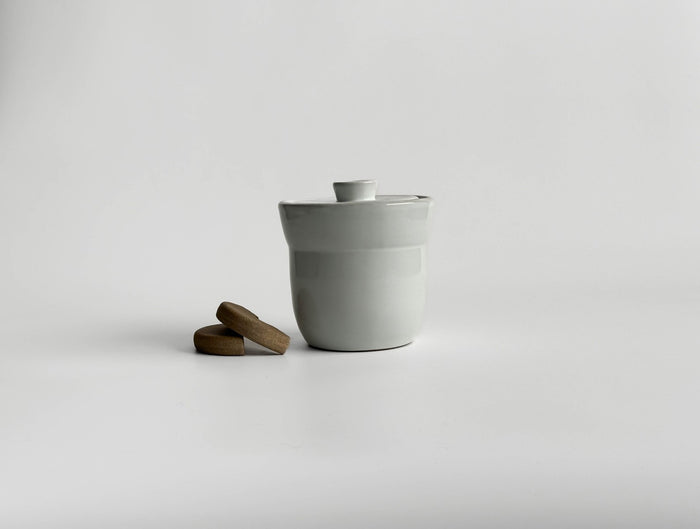 Sarah Kersten Studio Small Fermentation Jar | Classic White