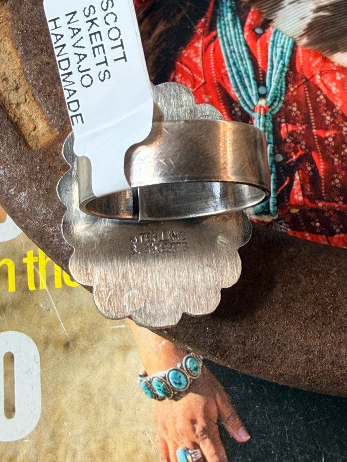 Scott Skeets Mine Number 8 Adjustable Ring