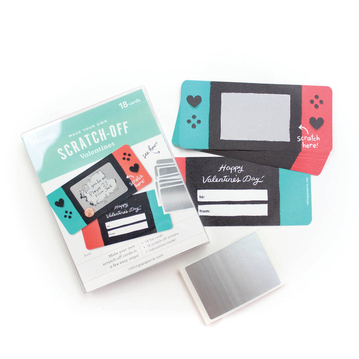 Scratch-off  Valentine Cards - Game On