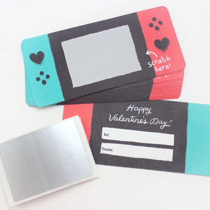 Scratch-off  Valentine Cards - Game On