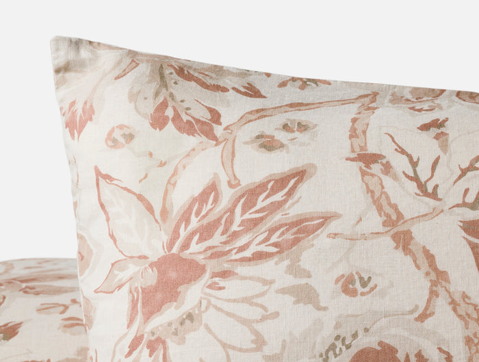 Sea Bloom Print Sham - Coyuchi | Natural w/Praline
