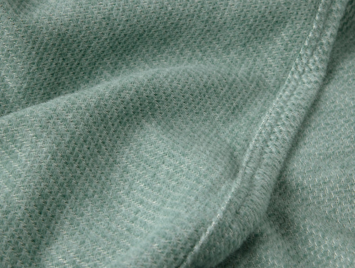 Sequoia Washable Organic Cotton & Wool Throw | Fern