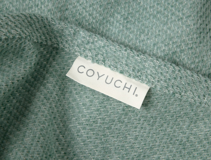 Sequoia Washable Organic Cotton & Wool Throw | Fern