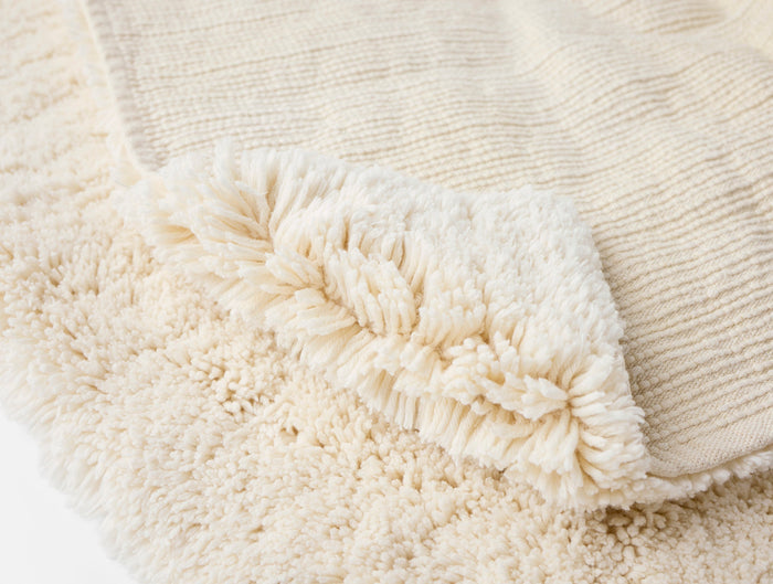 Shag Organic Bath Rug | Undyed