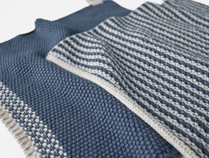 Shasta Organic Knit Dish Cloths, Set of 2 | Blue Jay