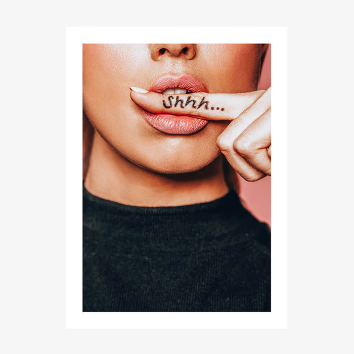 Shhh wall art print