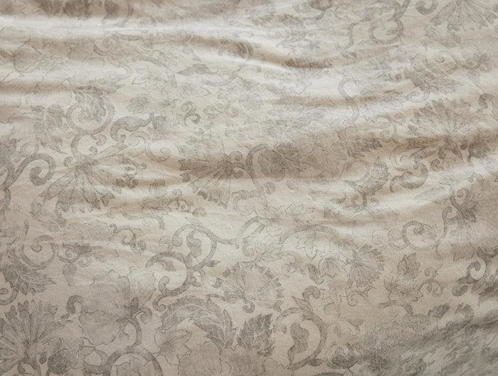 Solana Organic Print Duvet Cover | Undyed w/Grays Botanical