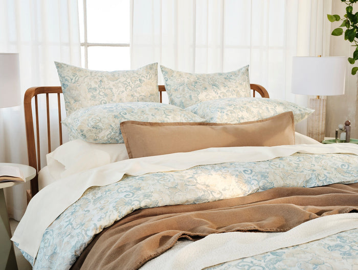 Solana Organic Print Sham - Coyuchi | Tidal w/Doe