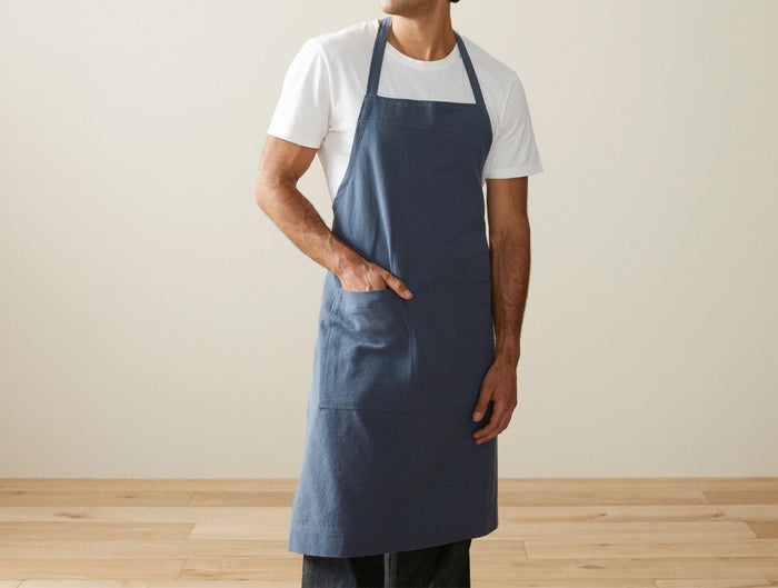 Sonoma Textured Organic Apron | Blue Jay