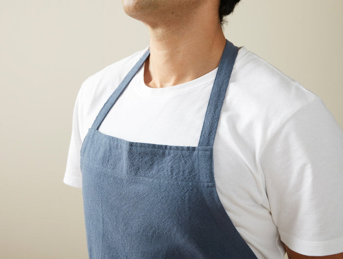 Sonoma Textured Organic Apron | Blue Jay