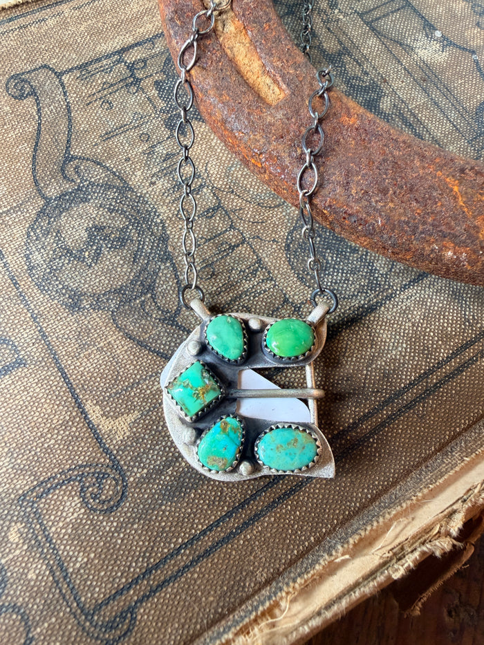 Sonoran Gold Buckle Necklace 22”