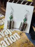 Sonoran Gold Earrings with 12mm cylinder