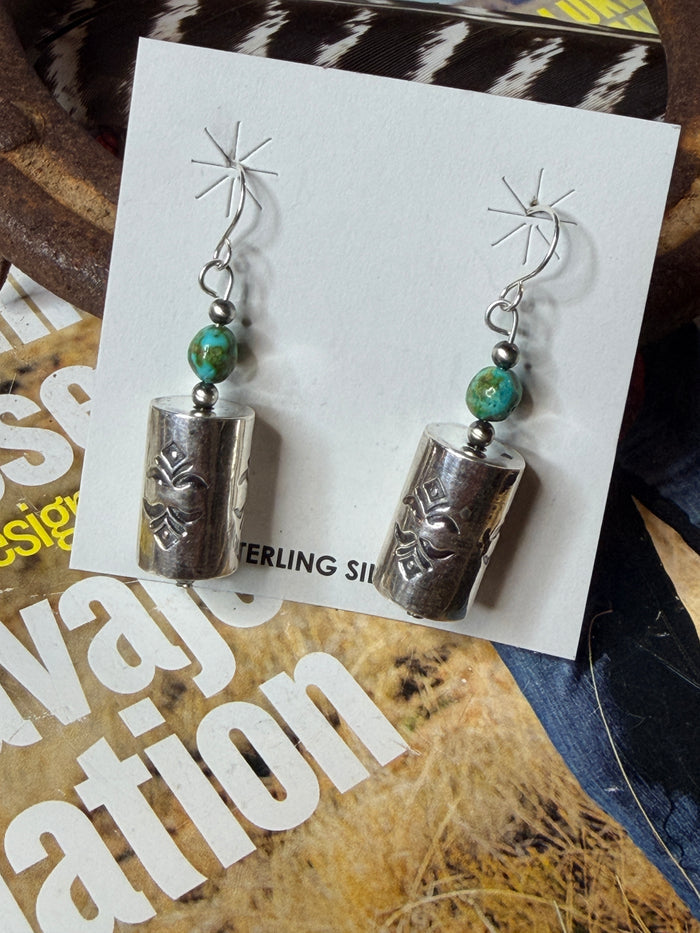 Sonoran Gold Earrings with 12mm cylinder