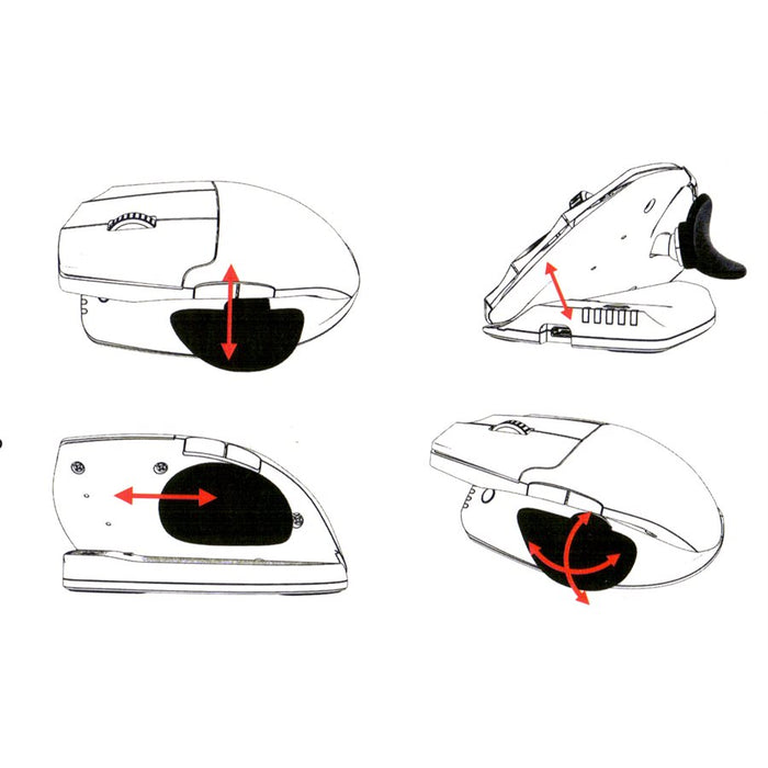 Souris verticale multi-positions Unimouse sans-fil
