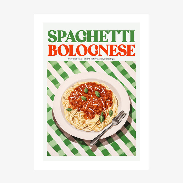 Spaghetti Bolognese wall art print