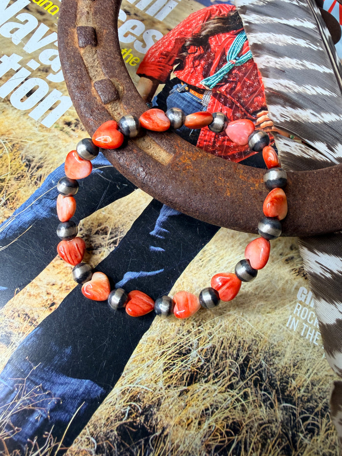 Spiny Heart Stretch Bracelet