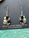 Sterling Silver and Black Onyx Earrings