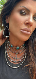 Sterling Silver Pearl Teardrop Earrings