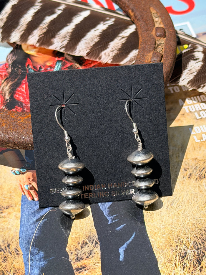 Sterling Silver Saucer Pearl Earrings