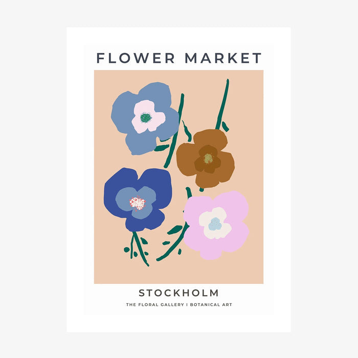 Stockholm Flower Market 2 wall art print