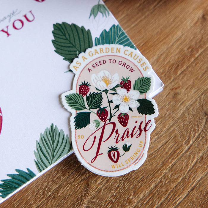 Strawberry Faith Decal Sticker