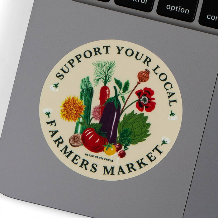 Support Your Local Farmers Market Decal Sticker