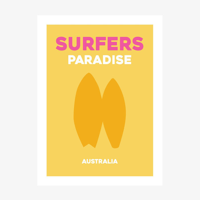 Surfers Paradise wall art print