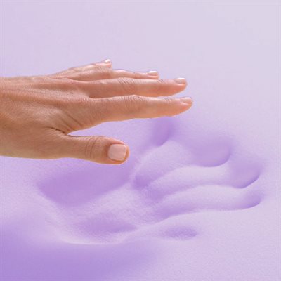 Surmatelas de mousse mémoire à la lavande VX