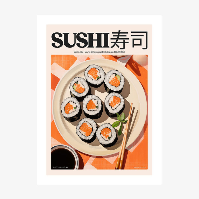 Sushi wall art print