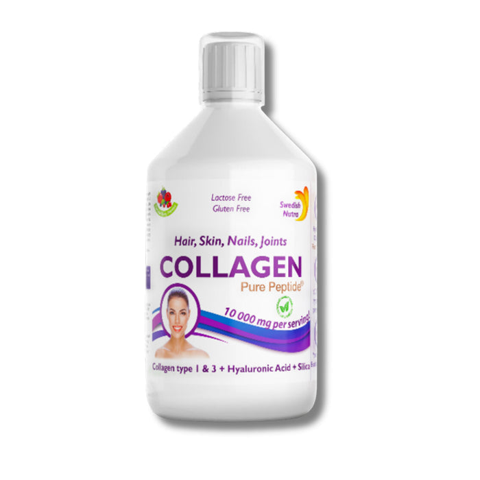 Swedish Nutra Collagen Pure Peptide bottle.