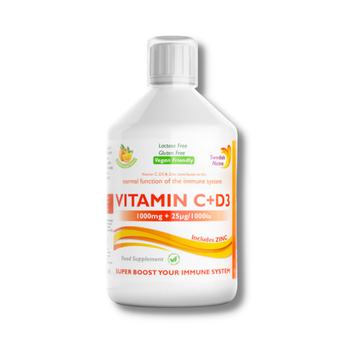 Swedish Nutra Vitamin C+D3 bottle