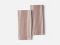 Sycamore Organic Cotton Linen Towels - Coyuchi | Flax w/Garnet