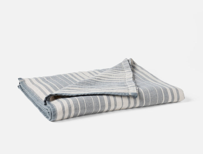 Sycamore Organic Cotton Linen Towels - Coyuchi | Flax w/Gulf