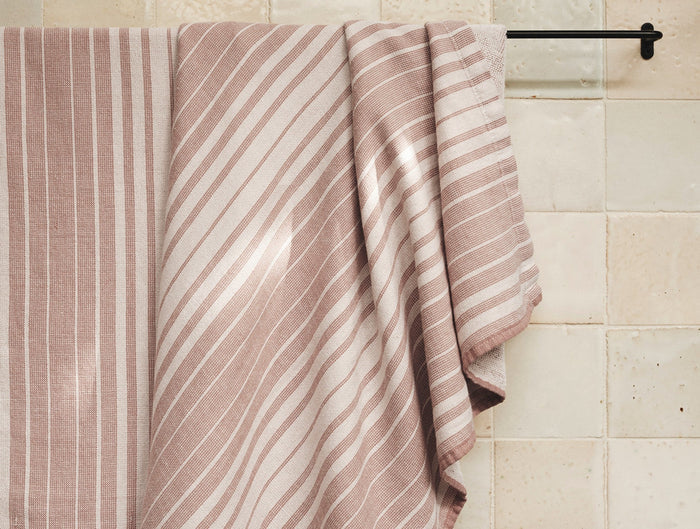 Sycamore Organic Cotton Linen Towels - Coyuchi | Flax w/Praline