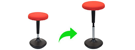 Tabouret assis-debout base de sable