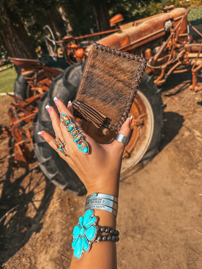 The Hazy Ryder Card Holder (Brown Leather) a Haute Southern Hyde by Beth Marie Exclusive