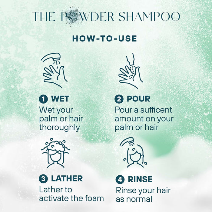 The Powder Shampoo - Tea Tree & Thyme directions