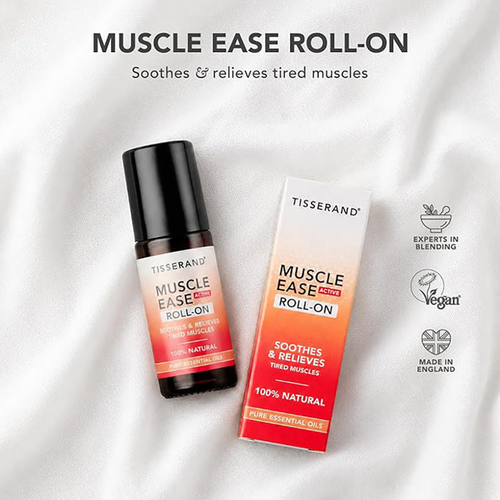 Tisserand Muscle Ease Active Roll-On essential oil.