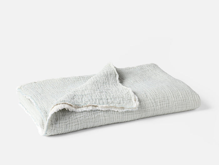 Topanga Organic Matelasse Throw - Coyuchi | Tidal Chambray