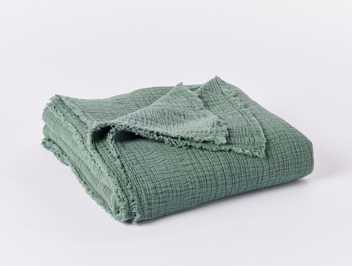 Topanga Organic Matelasse Throw | Juniper