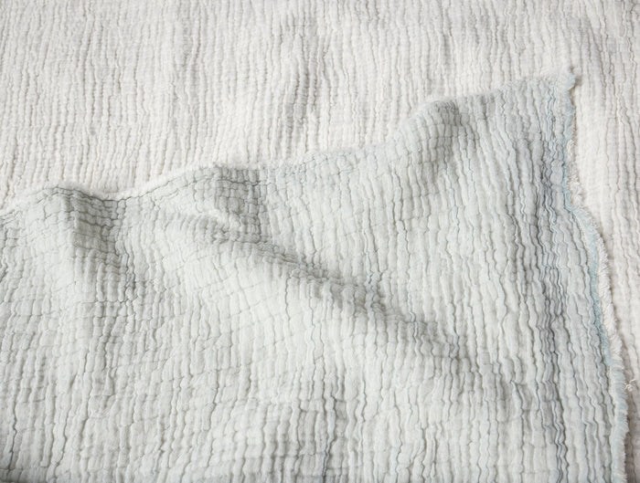 Topanga Organic Matelasse Throw - Coyuchi | Tidal Chambray