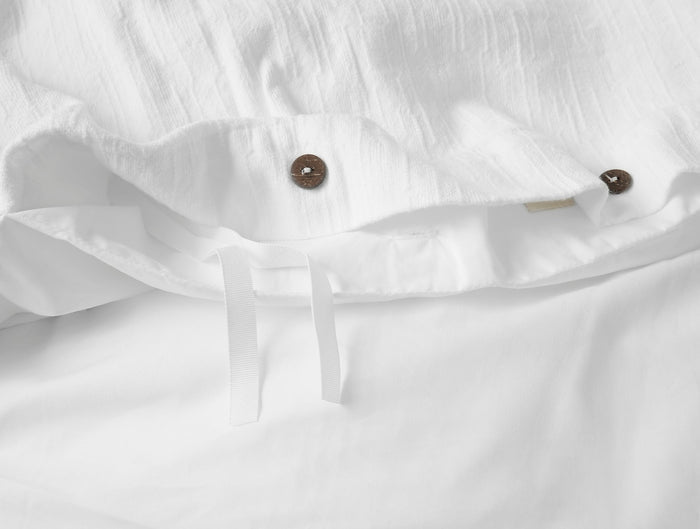 Toro Canyon Organic Duvet Cover - Coyuchi | Alpine White