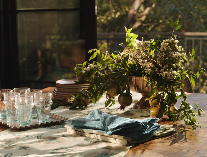 Toro Canyon Organic Tablecloth + Napkin Set