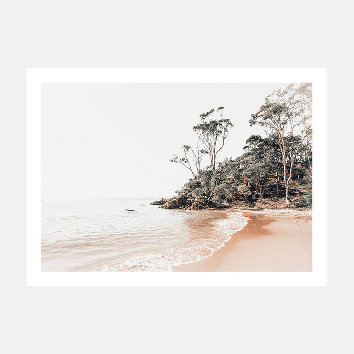 A photo wall art print featuring a cove along the Australian coastal landscape