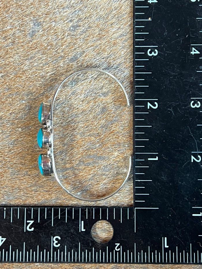 Turquoise and Sterling Silver Cuff