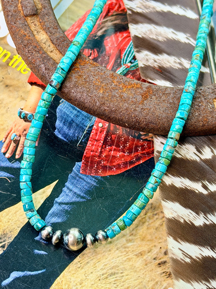 Turquoise and Sterling Silver Necklace