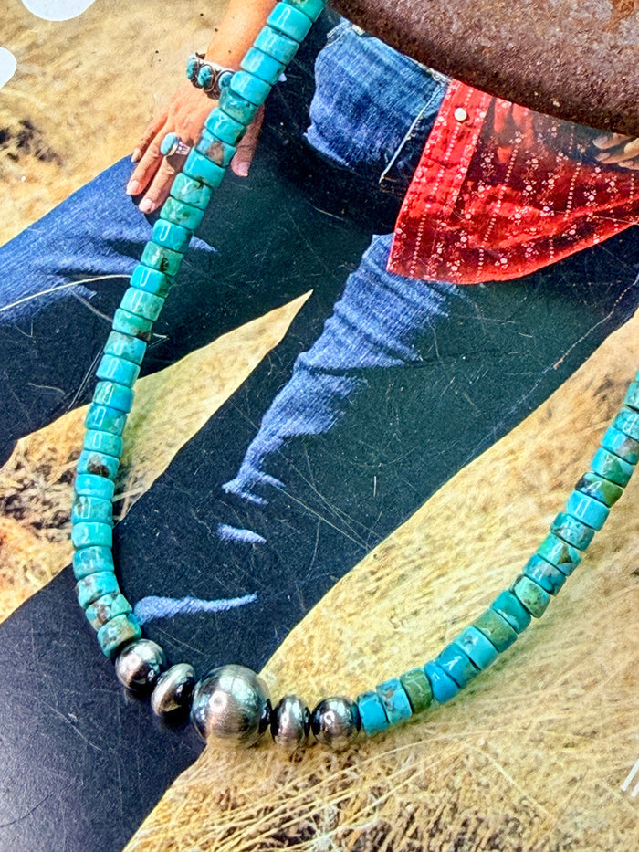 Turquoise and Sterling Silver Necklace